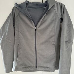 Uniqlo Grey Hooded Zip-Up Jacket - Excellent Condition - size small